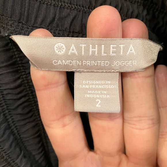 Athleta Camden Printed Athletic Jogger Pant in Black Moire - Picture 12 of 12